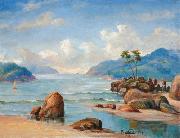 Benedito Calixto Canto de praia oil painting artist